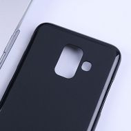 Силиконов гръб Matt Frosted за Samsung A605 Galaxy A6 Plus 2018, Черен