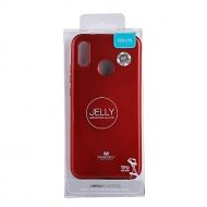 Луксозен силиконов гръб Jelly Mercury Goospery за Huawei P20 Lite, Червен