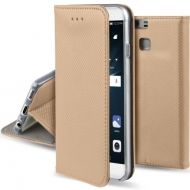 Кожен калъф Flip Book Smart за Huawei P9 Lite mini, Златен
