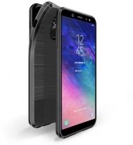 Anti Shock гръб Carbon за Samsung A600 Galaxy A6 2018, Черен