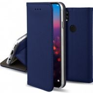 Кожен калъф Flip Book Smart за Huawei P20 Lite, Син