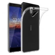 Ултра тънък силиконов гръб за Nokia 3.1 (2018), Прозрачен