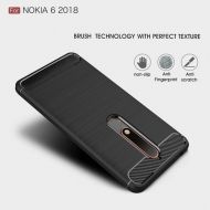 Anti Shock гръб Carbon за Nokia 6.1 2018, Черен