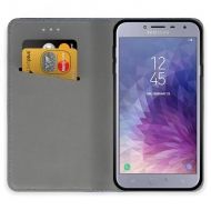 Кожен калъф Flip Book Smart за Samsung J400 Galaxy J4 2018, Черен