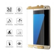 3D Стъклен протектор Full Cover за Samsung Galaxy S7 Edge, Златен