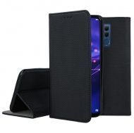 Кожен калъф Flip Book Smart за Huawei Mate 20 Lite, Черен