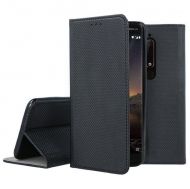 Кожен калъф Flip Book Smart за Nokia 6.1 2018, Черен