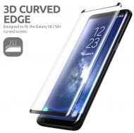 3D Стъклен протектор Full Cover за Samsung G955 Galaxy S8 Plus, Черен