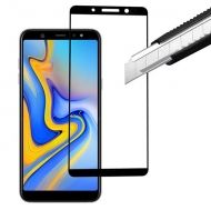 5D Стъклен протектор Full Glue Cover Samsung A920 Galaxy A9 2018, Черен
