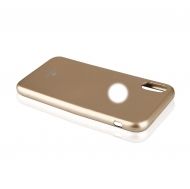 Луксозен силиконов гръб Jelly Mercury Goospery за IPhone XS MAX, Златен