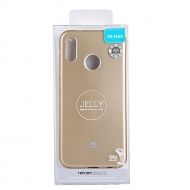 Луксозен силиконов гръб Jelly Mercury Goospery за IPhone XS MAX, Златен
