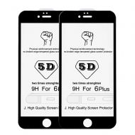 5D Стъклен протектор Smart Glass Gorilla, Full Cover за IPhone 6/6S Plus, Черен