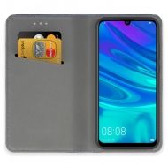 Кожен калъф Flip Book Smart за Huawei P Smart 2019, Черен