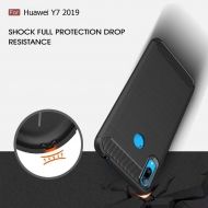 Anti Shock гръб Carbon за Huawei Y7 2019, Черен