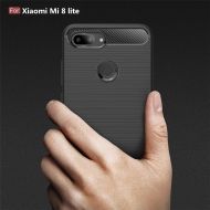 Anti Shock гръб Carbon за Xiaomi MI 8 Lite, Черен