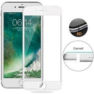 5D Стъклен протектор, Full Glue Cover за IPhone 7/8 (4,7"), Бял