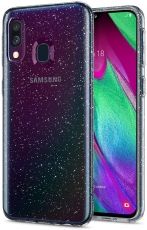 Силиконов блестящ гръб Lily Crystal Glitter за Samsung A305 Galaxy A30, Черен прозрачен