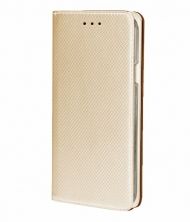 Кожен калъф Flip Book Smart за Nokia 6.1 Plus 2018/X6 2018, Златен