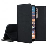 Кожен калъф Flip Book Smart за Nokia 4.2, Черен