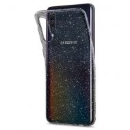 Силиконов гръб Lily Crystal Glitter за Samsung A505 Galaxy A50, Черен прозрачен
