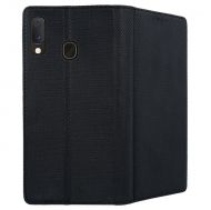 Кожен калъф Flip Book Smart за Samsung A202 Galaxy A20e, Черен