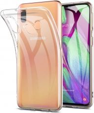 Ултра тънък силиконов гръб за Samsung A405 Galaxy A40, Прозрачен