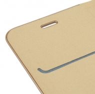 Калъф Flip Book Vennus с метална рамка за Huawei P30 Lite, Златен