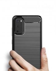 Anti Shock гръб Carbon за Samsung G980 Galaxy S20, Черен