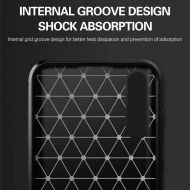 Anti Shock гръб Carbon за Huawei P Smart Pro (2019), Черен