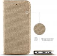 Кожен калъф Flip Book Smart за Samsung G970 Galaxy S10E, Златен