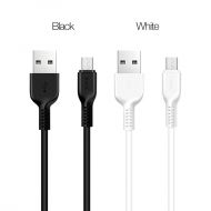 USB кабел HOCO Flash X20 Micro USB 2m., Бял