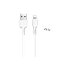 USB кабел HOCO Flash X20 Lightninig 1m. IPhone, Бял